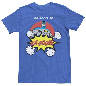 �A�j���L�����N�^�[ ���f�B�[�X �g�b�v�X T�V���c Licensed Character Men's DComics Batman Ka-Boom Pop Artext Poster Tee Royal Heather �w�U�[