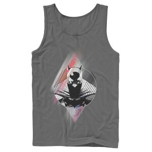 �A�j���L�����N�^�[ ���f�B�[�X �g�b�v�X T�V���c Licensed Character Men's DComics Batman Diamond Portrait Poster Tank Top Charcoal �`���R�[��