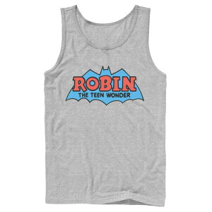�A�j���L�����N�^�[ ���f�B�[�X �g�b�v�X T�V���c ���S Licensed Character Men's DComics Robin The Teen Wonder Classic Logo Tank Top Athletic Heather �w�U�[