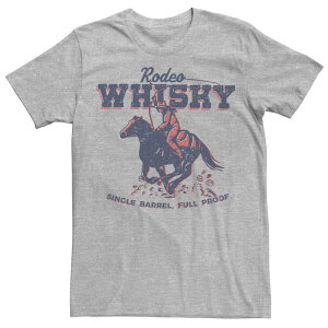 �A���u�����f�b�h ���f�B�[�X �g�b�v�X T�V���c �O���t�B�b�N Unbranded Men's Rodeo Whisky Single Barrel Full Proof Cowboy Graphic Tee Athletic Heather �w�U�[
