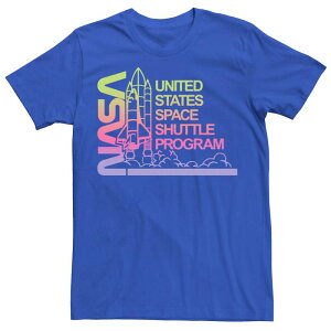 �A�j���L�����N�^�[ ���f�B�[�X �g�b�v�X T�V���c ���S Licensed Character Men's NASA Space Program Logo Tee Royal