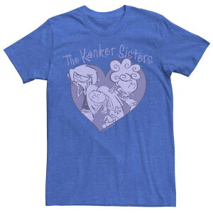 �A�j���L�����N�^�[ ���f�B�[�X �g�b�v�X T�V���c Licensed Character Men's Cartoonetwork Edd & Eddy The Kanker Sisters Purple Hue Heart Portraitee Royal Heather �w�U�[