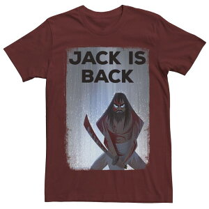 �A�j���L�����N�^�[ ���f�B�[�X �g�b�v�X T�V���c Licensed Character Men's Cartoonetwork Samurai Jack Is Back Rainwater Tee Cardinal