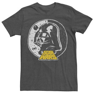 �X�^�[ �E�H�[�Y ���f�B�[�X �g�b�v�X T�V���c �O���t�B�b�N Men'star Wars Moon Man Short Sleeve Graphic Tee Charcoal Heather �`���R�[��