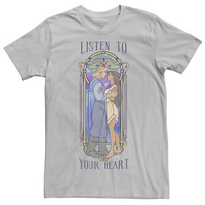 �f�B�Y�j�[ ���f�B�[�X �g�b�v�X T�V���c Disney's Pocahontas John Listen To Your Heart Men's Tee Silver �V���o�[