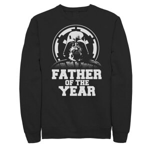 �X�^�[ �E�H�[�Y ���f�B�[�X �g�b�v�X T�V���c �X�E�F�b�g �G���p�C�A Men'star Wars Vader Empire Father of the Year Sweatshirt Black �u���b�N
