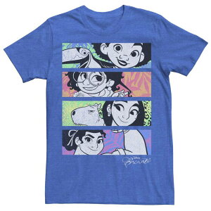 �f�B�Y�j�[ ���f�B�[�X �g�b�v�X T�V���c Disney's Encanto Men's Character Colorful Portrait Pane Tee Royal Heather �w�U�[