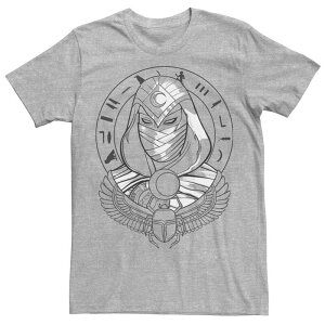 �A�j���L�����N�^�[ ���f�B�[�X �g�b�v�X T�V���c Licensed Character Men's Marvel Moon Knight Scarab Tee Athletic Heather �w�U�[