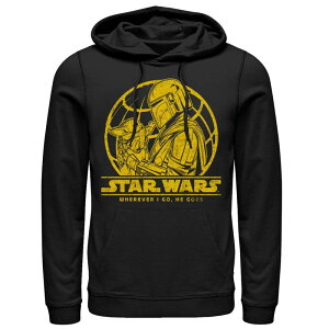 �A�j���L�����N�^�[ ���f�B�[�X �g�b�v�X T�V���c �p�[�J�[ Licensed Character Men'star Wars The Mandaloriand Grogu Wherever I Go He Goes Globe Hoodie Black �u���b�N