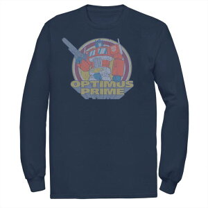 �A�j���L�����N�^�[ ���f�B�[�X �g�b�v�X T�V���c �g�[�� �O���t�B�b�N Licensed Character Big & Tall Transformers Optimus Prime Badge Graphic Tee Navy �l�C�r�[