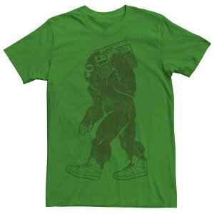 �A�j���L�����N�^�[ ���f�B�[�X �g�b�v�X T�V���c �O���t�B�b�N Licensed Character Men's Bigfoot Boombox Graphic Tee Kelly
