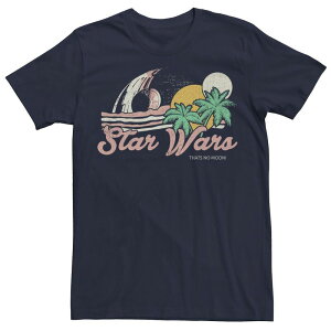 �X�^�[ �E�H�[�Y ���f�B�[�X �g�b�v�X T�V���c �O���t�B�b�N Men'star Wars That's No Moon Graphic Tee Navy �l�C�r�[