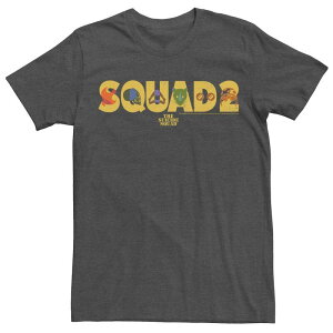 �A�j���L�����N�^�[ ���f�B�[�X �g�b�v�X T�V���c ���S Licensed Character Men's The Suicide Squad Symbols Logo Tee Charcoal Heather �`���R�[��