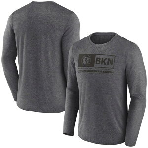 �A���u�����f�b�h ���f�B�[�X �g�b�v�X T�V���c Unbranded Men's Fanatics Branded Heather Charcoal Brooklynets Three-Point Play T-Shirt Net Charco �`���R�[��