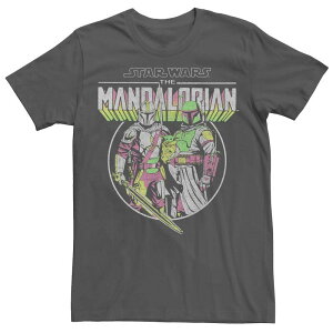 �A�j���L�����N�^�[ ���f�B�[�X �g�b�v�X T�V���c Licensed Character Men'star Wars The Mandalorian Brighthree Group Shotee Charcoal �`���R�[��