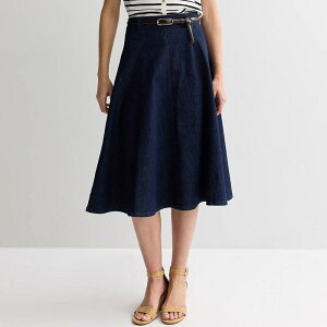 �i�C���E�F�X�g ���f�B�[�X �{�g���X�J�[�g �~�f�B �f�j�� Women �f s Nine West Denimidi Skirt No Color �f�j��