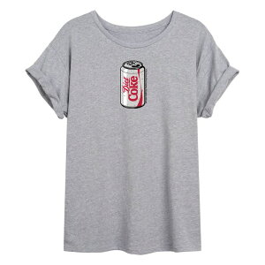 �A�j���L�����N�^�[ ���f�B�[�X �g�b�v�X T�V���c Licensed Character Juniors' Diet Coke Can Oversized Tee Heather Gray �O���[