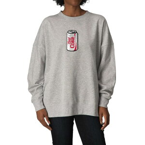 �A�j���L�����N�^�[ ���f�B�[�X �g�b�v�X T�V���c �X�E�F�b�g �t���[�X Licensed Character Women's Diet Coke Can Oversized Fleece Crew Sweatshirt Athletic Heather �w�U�[