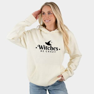 Simply Sage Market ���f�B�[�X �g�b�v�X T�V���c �p�[�J�[ �O���t�B�b�N Simply Sage Market Witches Be Crazy Hat - Women's Graphic Hoodie Cream �N���[��