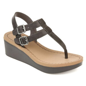 �W�����l �R���N�V���� ���f�B�[�X �V���[�Y �T���_�� Journee Collection Bianca Women's Wedge Sandals Gray �O���[