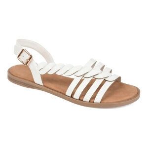 �W�����l �R���N�V���� ���f�B�[�X �V���[�Y �T���_�� Journee Collection Solay Women'sandals White �z���C�g