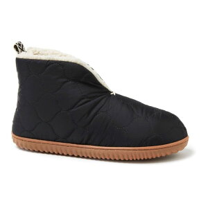 �f�B�A�t�H�[���Y ���f�B�[�X �V���[�Y �T���_�� �A���N�� �u�[�c Dearfoams Warm Up Women's Ankle Boot Slippers Black �u���b�N