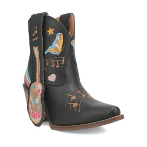 �f�B���S ���f�B�[�X �V���[�Y �u�[�c�E���C���u�[�c �A���N�� ���U�[ Dingo Melody Women's Leather Ankle Boots Black �u���b�N