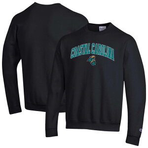 �`�����s�I�� ���f�B�[�X �g�b�v�X T�V���c �X�E�F�b�g ���S Men's Champion Black Coastal Carolina Chanticleers Arch Over Logo Pullover Sweatshirt Nc2 Black �u���b�N