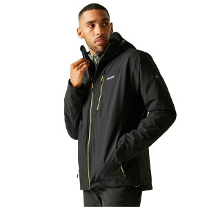���K�b�^ ���f�B�[�X �A�E�^�[ �W���P�b�g�E�u���]�� Regatta Mens Wentwood 3 in 1 Jacket Black �u���b�N