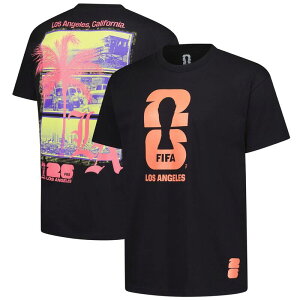 �A�E�^�[�X�^�b�t ���f�B�[�X �g�b�v�X T�V���c Men's Outerstuff Black 2026 FIFA World Cup Los Angeles Host City Local Oversized T-Shirt Soc Black �u���b�N