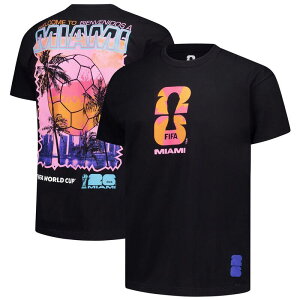 �A�E�^�[�X�^�b�t ���f�B�[�X �g�b�v�X T�V���c Men's Outerstuff Black 2026 FIFA World Cup Miami Host City Local Oversized T-Shirt Soc Black �u���b�N