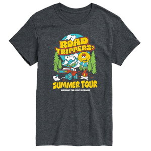 �A�j���L�����N�^�[ ���f�B�[�X �g�b�v�X T�V���c �g�[�� �O���t�B�b�N Licensed Character Big & Tall Road Trippers' Summer Tour Graphic Tee Heather Charcoal �`���R�[��