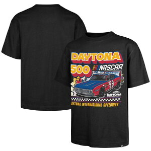 �t�H�[�e�B�Z�u���u�����h ���f�B�[�X �g�b�v�X T�V���c 47 Brand Men's '47 Black Daytona International Speedway Daytona 500 Race Day Foundation T-Shirt Nas Black �u���b�N