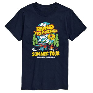 �A�j���L�����N�^�[ ���f�B�[�X �g�b�v�X T�V���c �O���t�B�b�N Licensed Character Men's Road Trippers' Summer Tour Graphic Tee Navy �l�C�r�[