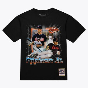 �~�b�`�F��&�l�X ���f�B�[�X �g�b�v�X T�V���c Men's Mitchell & Ness Cal Ripken Jr. Black Baltimore Orioles Legendary Collage Player T-Shirt Orl Black �u���b�N
