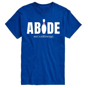 �A�j���L�����N�^�[ ���f�B�[�X �g�b�v�X T�V���c �g�[�� Licensed Character Big & Tall The Big Lebowski Abide Tee Blue �u���[