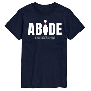 �A�j���L�����N�^�[ ���f�B�[�X �g�b�v�X T�V���c �g�[�� Licensed Character Big & Tall The Big Lebowski Abide Tee Navy �l�C�r�[