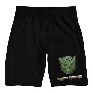 �A�j���L�����N�^�[ ���f�B�[�X �A���_�[�E�F�A �i�C�g�E�F�A �V���[�g�p���c Licensed Character Men's Transformers Rise Of The Beasts Pajama Shorts Black �u���b�N