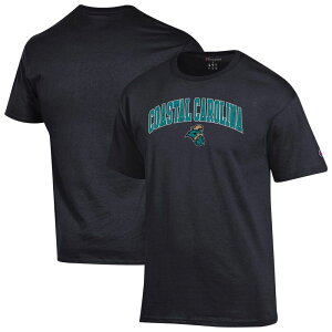 �`�����s�I�� ���f�B�[�X �g�b�v�X T�V���c ���S Men'sChampion Black Coastal Carolina Chanticleers Arched Logo T-Shirt Nc2 Black �u���b�N