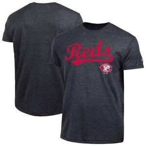 �`�����s�I�� ���f�B�[�X �g�b�v�X T�V���c Men's Champion Black Cincinnati Reds Cooperstown Wordmark Lockup Tri-Blend T-Shirt Red Black �u���b�N