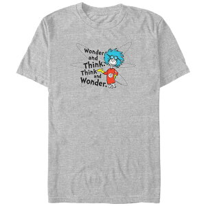 �A�j���L�����N�^�[ ���f�B�[�X �g�b�v�X T�V���c �g�[�� �O���t�B�b�N Licensed Character Big & Tall Dr. Seuss Wonder And Think And Wonder Graphic Tee Athletic Heather �w�U�[