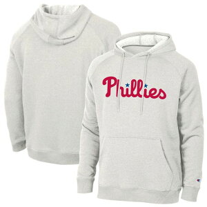 �`�����s�I�� ���f�B�[�X �g�b�v�X T�V���c �p�[�J�[ Men's Champion Heathered Core Ultra Light Grey Philadelphia Phillies Triumph Tri-Blend Raglan Hoodie Phl Multi �}���`�J���[