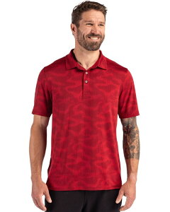 �J�b�^�[�A���h�o�b�N ���f�B�[�X �g�b�v�X T�V���c �|���V���c �v�����g Cutter & Buck Coastlinepicomfort Camo Print Recycled Mens Polo Cardinal Red ���b�h