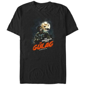 �A�j���L�����N�^�[ ���f�B�[�X �g�b�v�X T�V���c �O���t�B�b�N Licensed Character Men's Call Of Duty The Gulagraphic Tee Black �u���b�N