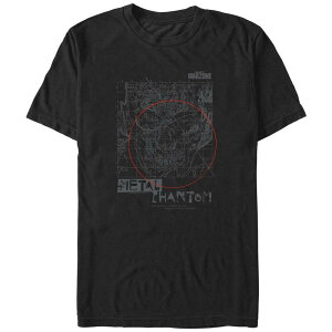 �A�j���L�����N�^�[ ���f�B�[�X �g�b�v�X T�V���c �O���t�B�b�N Licensed Character Men's Call Of Duty Metal Phantom Graphic Tee Black �u���b�N