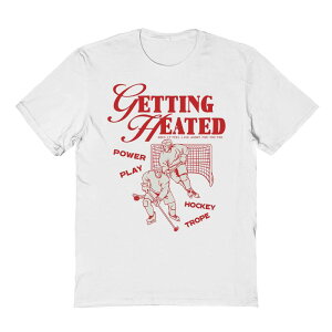 �A���u�����f�b�h ���f�B�[�X �g�b�v�X T�V���c �O���t�B�b�N Unbranded Juniors' Grayson Threads The Label Getting Heated Power Play Hockey Trope Graphic Tee White �z���C�g