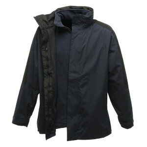 ���K�b�^ ���f�B�[�X �A�E�^�[ �W���P�b�g�E�u���]�� Regatta Defender III 3-in-1 Waterproof Windproof Jacket / Performance Jacket Navy And Black �u���b�N