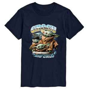 �A�j���L�����N�^�[ ���f�B�[�X �g�b�v�X T�V���c �g�[�� �O���t�B�b�N Licensed Character Big & Tall The Mandalorian & Grogu The Child Graphic Tee Navy �l�C�r�[
