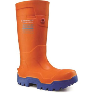 �_�����b�v ���f�B�[�X �V���[�Y �u�[�c�E���C���u�[�c Dunlop Unisex Adult FieldPro Thermo+ Safety Wellington Boots Orange �I�����W