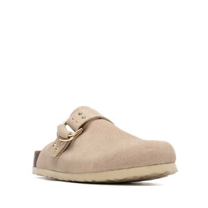 ���t���b�V�� ���f�B�[�X �V���[�Y �T���_�� �X�G�[�h Women's Refresh Collection Suede Clog Mule Flats 175008 Beige �x�[�W��